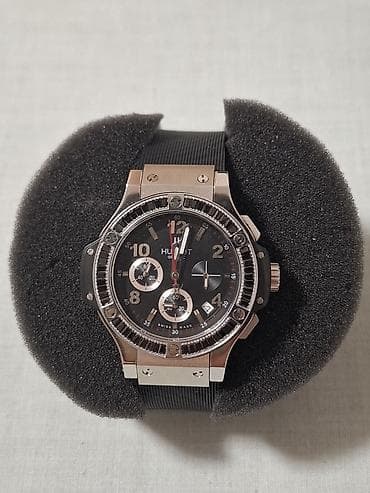 zlatni lanac 3 pa 1: Hublot Big Bang – muški hronograf sat - Kućište od nerđajućeg čelika — 5