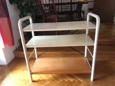 polica iznad mikrotalasne: *** AKCIJA *** 0150 IKEA Police; Dimenzije: Gabariti AxBxH=87x43x82cm; — 4