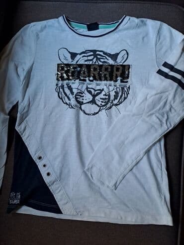 šljokičasta majica: Okrugli izrez, Dug rukav — 1