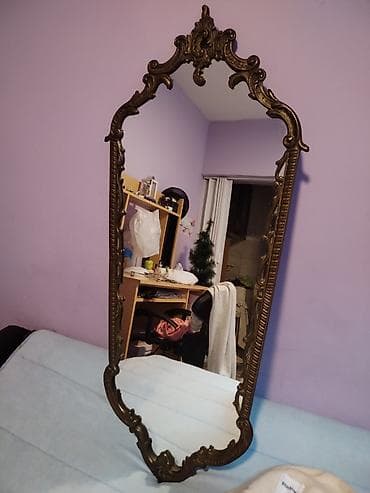 stari cupovi: Dekorativno zidno ogledalo sa ukrasnim ramom - Stil: barok/rokoko — 8