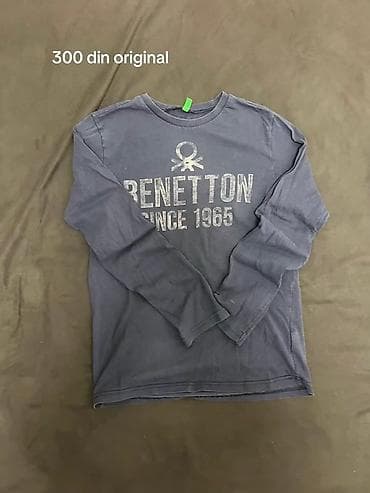 bele pantalone i sako: United Colors of Benetton dukserica sa dugim rukavima - Model — 1