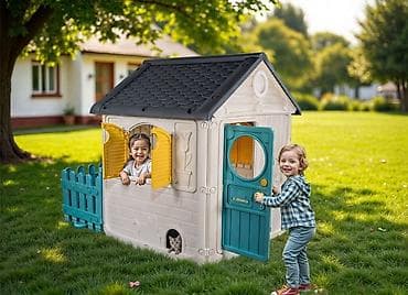 aluminijumske kapije cene: Dečija baštenska kućica sa ogradicom 🏡✨ Šarmantna kućica za igru koja — 2