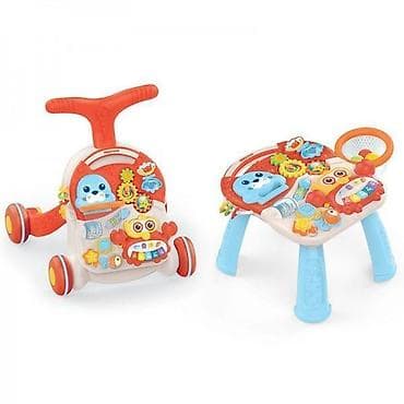 pepco garderoba za bebe: KIKKA BOO Wobble Fun 2u1 – muzička guralica/hodalica i sto za igru — 2