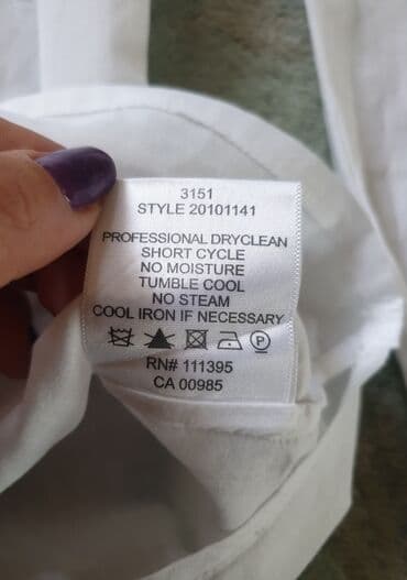 bluze c a: S (EU 36), Single-colored, color - White — 4