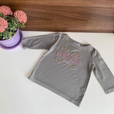 Bodiji i zeke za bebe: Preslatka Ninia majica-bluza za devojcice Nosena,ali u ok stanju,moze — 6