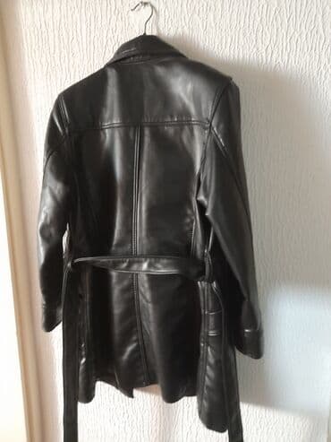 Headgear: Leather jacket Genuine leather, color - Black — 4