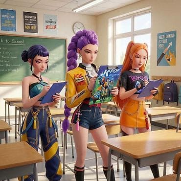 dunjice za kolica: A4 tablu sa klipsom (clipboard) dizajniranu sa temom K-pop grupa, koja — 2