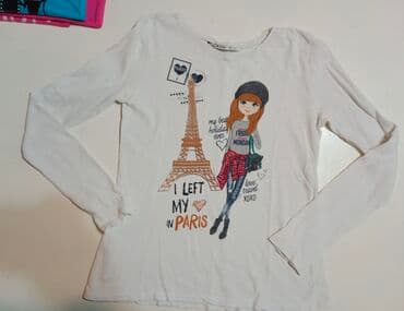 Kupaći kostimi: LCW majica za devojčice Veličina 11/12 god kao XS kratko nošena čist — 2