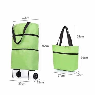 kineska kolica za pijacu: Sklopiva torba za kupovinu Cena:1700 Dinara Dostupne boje: zelena — 3