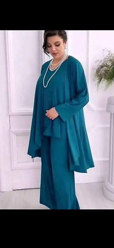 vogeli nova kolekcija: Elegantni damski komplet – tunika + široke pantalone - Model — 2