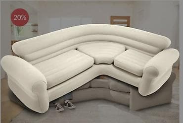 korpe za ves: Ugaona sofa na izvlačenje 257 cm x 203cm x 76cm Ova sofisticirana — 3
