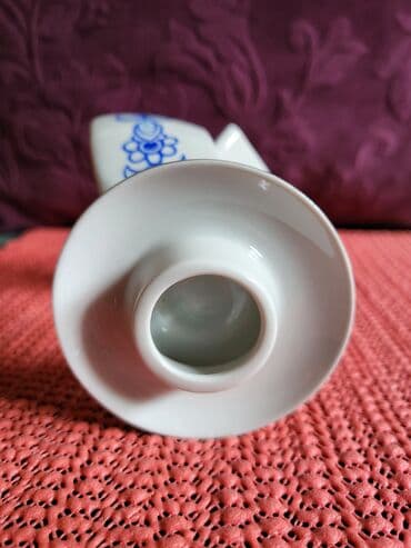 swarovski kristali cena: Svecnjak nov iz 1951 do 1974g. Lippelsdort porcelan Nemacka — 12