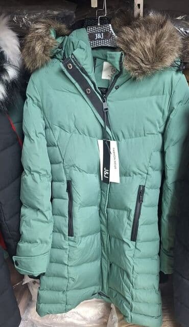 maslinasto zelena zimska jakna: Jednobojni, Sa postavom, Veštačko krzno — 2