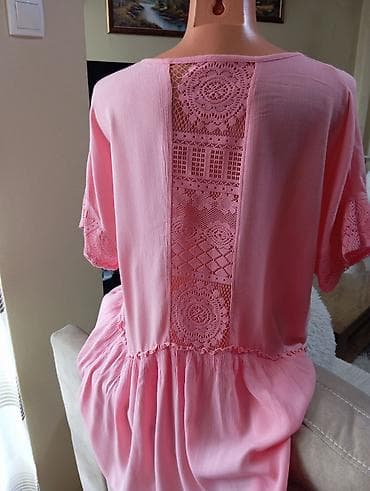 yellow cab cipele: Ružičasta ženska bluza sa volanom.Amibo bluzapoluobim 64 cm,duzina — 4