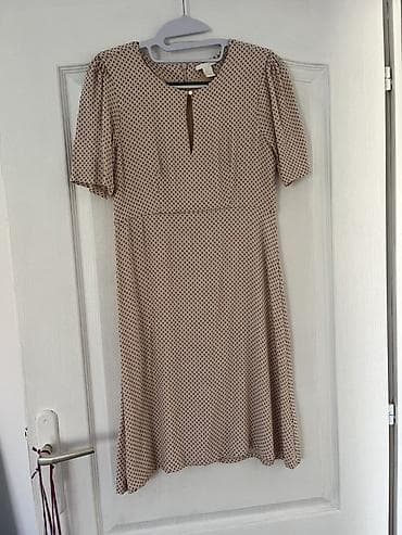 Haljine: H&M haljina, veličina EUR 36 (US 6) - Boja: bež osnova sa sitnim — 1