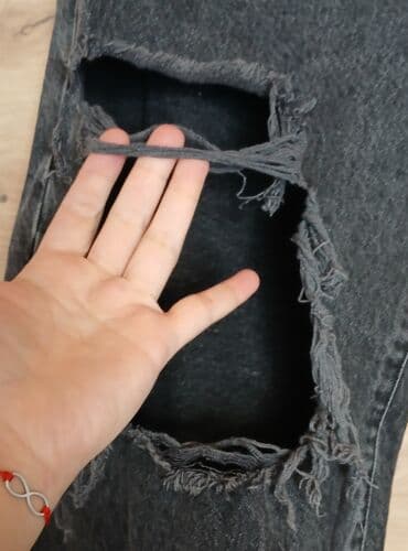guess patike sa platformom: Jeans, High rise, Ripped — 4