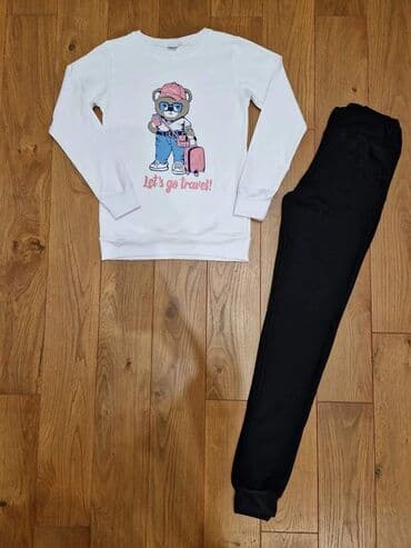 sandale na vezivanje oko noge: *** *** Pamucne trenerke za mamu i decu u istom dezenu. 🐻🐻 — 3