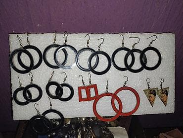 torba za hranu: Set vise vise modela minđuša – geometrijski i motivski dizajn.Savrseno — 1