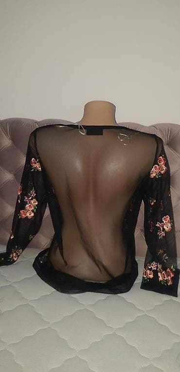 bonatti donji veš: Prozirna mrežasta bluza sa vezom - Materijal: lagana, prozirna — 2