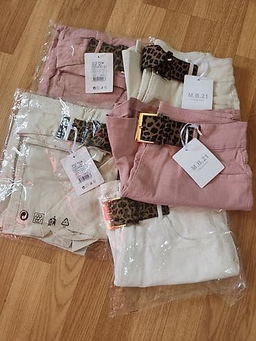 bermude za punije zene: Ženske letnje šorts pantalone M.B.21 Collection - Kroj: visok struk — 3