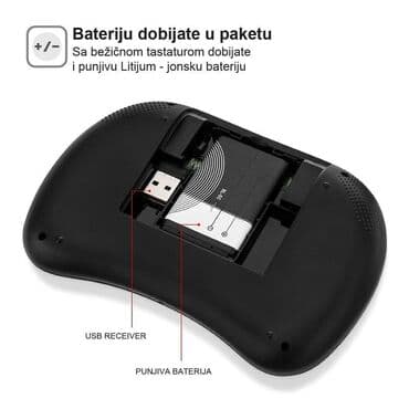 antena za pojačavanje wifi signala: Tastatura sa pozadinskim osvetljenjem Vrlo funkcionalna mini bežična — 5