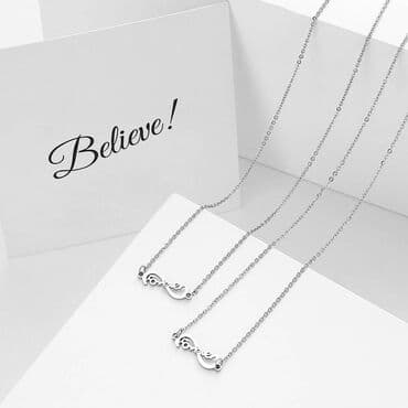 patike sa crvenim djonom: Pendant necklace, Material: Stainless steel — 1