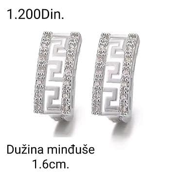 hermes kais: Posrebrene minđuše od hirurskog čelika sa žigom S925 – elegantan — 1
