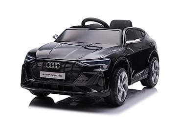 audi na daljinski: Audi E-tron Sportback – Crni | Dečiji auto na akumulator Šifra — 3