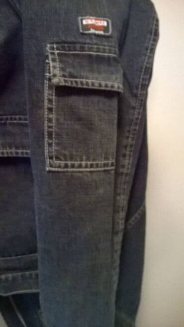 calvin klein prsluci: Zenska jakna Stone jeans sa kapuljacom, vel. L, ocuvana, dim: duzina — 4