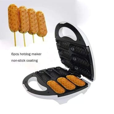 aparat za vafle 3 u 1: Aparat za Hot Dog Snaga 900Ow Set za 6 hot dog Nelepljiv materijal *Za — 2