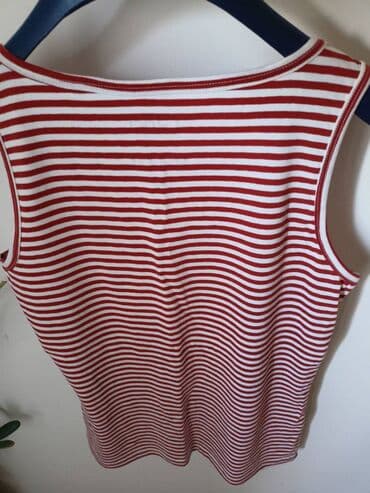 halteri h m: S (EU 36), Cotton, Stripes, color - Burgundy — 4