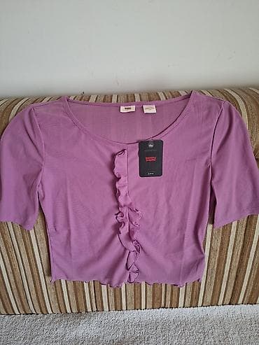 bunda s: Levi’s ženska majica/top, model Slim Fit - Boja: ljubičasta (lila) - — 1