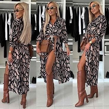 Venčanice i aksesoari: Midi-haljina sa apstraktnim uzorkom - Dužina: ispod kolena (midi) — 1