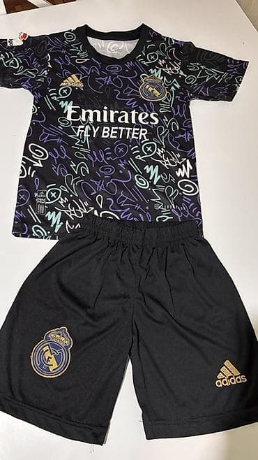 Dečiji fudbalski komplet Real Madrid – Adidas - Komplet: dres + šorc