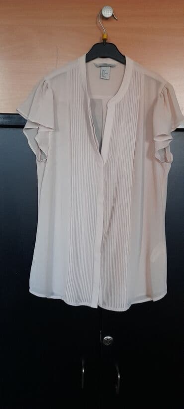 o philip jakne: H&M, S (EU 36), Silk, Single-colored, color - Beige — 1
