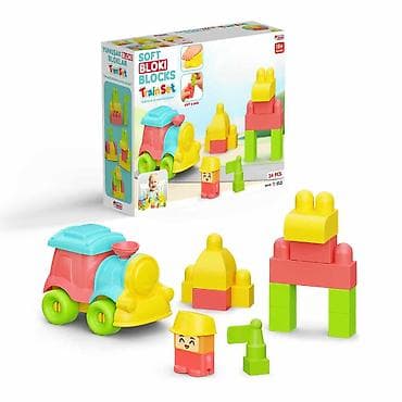 kamioni igracke: Meki konstrukcioni blokovi – Soft Bloki Blocks (24 delova) - — 7