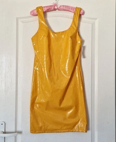 haljine c a: One size, color - Yellow, Cocktail, With the straps — 1