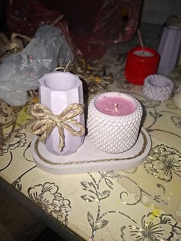 sinsay polica na tockice: Dekorativne mirisne sveće u staklenim čašama – ručno pravljene - — 5