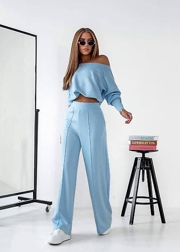 Beauty & Care: Top komplet – dukserica + pantalone širokih nogavica — 4