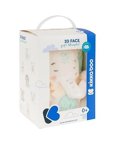 KIKKA BOO – KikkaBoo Baby ćebence sa 3D vezom 75x100 “Elephant Time”