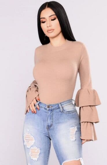 kosulja haljina stradivarius: L, Likra, Jednobojni, bоја - Crna — 13