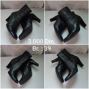balmain sandale cena: Elegantne crne ženske kratke čizme Linea Italy. - Materijal — 2