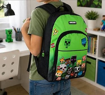 Minecraft skolski ranac 4300din Dim.42*30cm ✅Fantastičan deciji