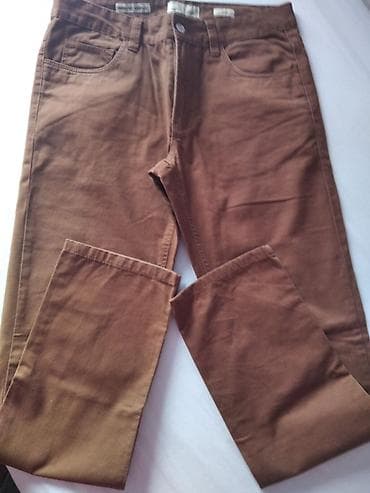 crop jakne: Braon pantalone – klasičan kroj - Boja: topla braon (camel) - — 3