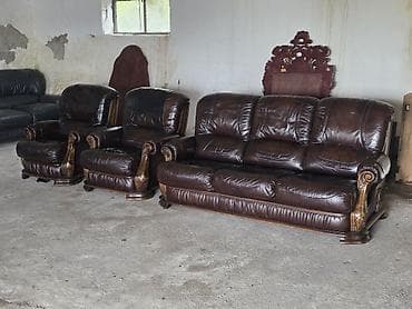 Matresses: Kožna garnitura za dnevni boravak – trosed + 2 fotelje - Materijal at lalafo.rs — 8 Matresses: Kožna garnitura za dnevni boravak – trosed + 2 fotelje - Materijal — 8