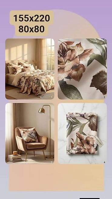 casa nova – слике: Posteljina set – floralni dezen - Dimenzije: - Navlaka za jorgan — 1