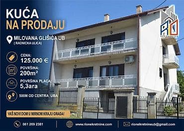 kuće na prodaju rumenka: NA PRODAJU! Useljiva kuća u 3 etaze u mirnom delu Uba! Ukupna — 1