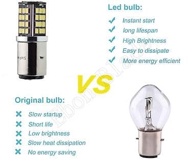 lisicara u tegli: LED BA20D – 6 V - Napon: 6 V - Cena: 1200 din (prikazano na slici) - — 4