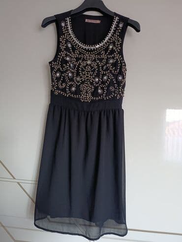 crop top c a: S (EU 36), bоја - Crna, Koktel, klub, Top (bez rukava) — 1