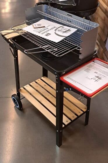 teleskopska polica: Pokretni roštilj Podesiva visina žice 3 police za odlaganje — 1